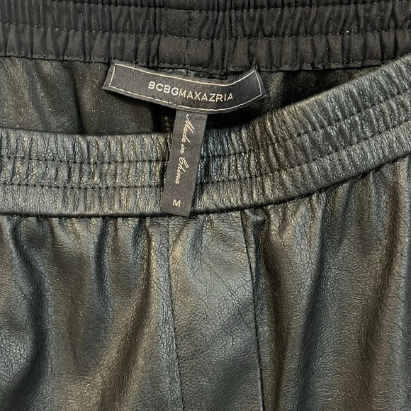 BCBGMAXAZRIA Faux Leather Carpenter Cargo Pants, Size M - Picture 10 of 16